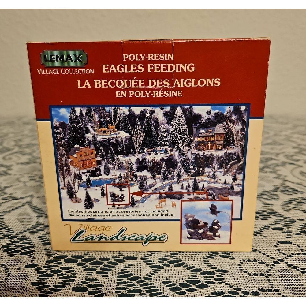Lemax Collection "Eagles Feeding" Holiday Village Landscape Accessories